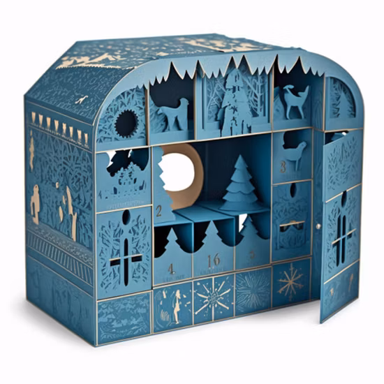 クリスマス アドベント カレンダー化粧品包装、段ボールのサプライズ ギフト ボックス